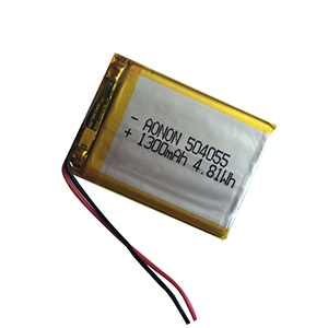 3.7V 1300mAh 504055安防報警器電池